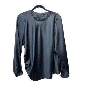 Universal standard Lucina Gathered Black Blouse 14.